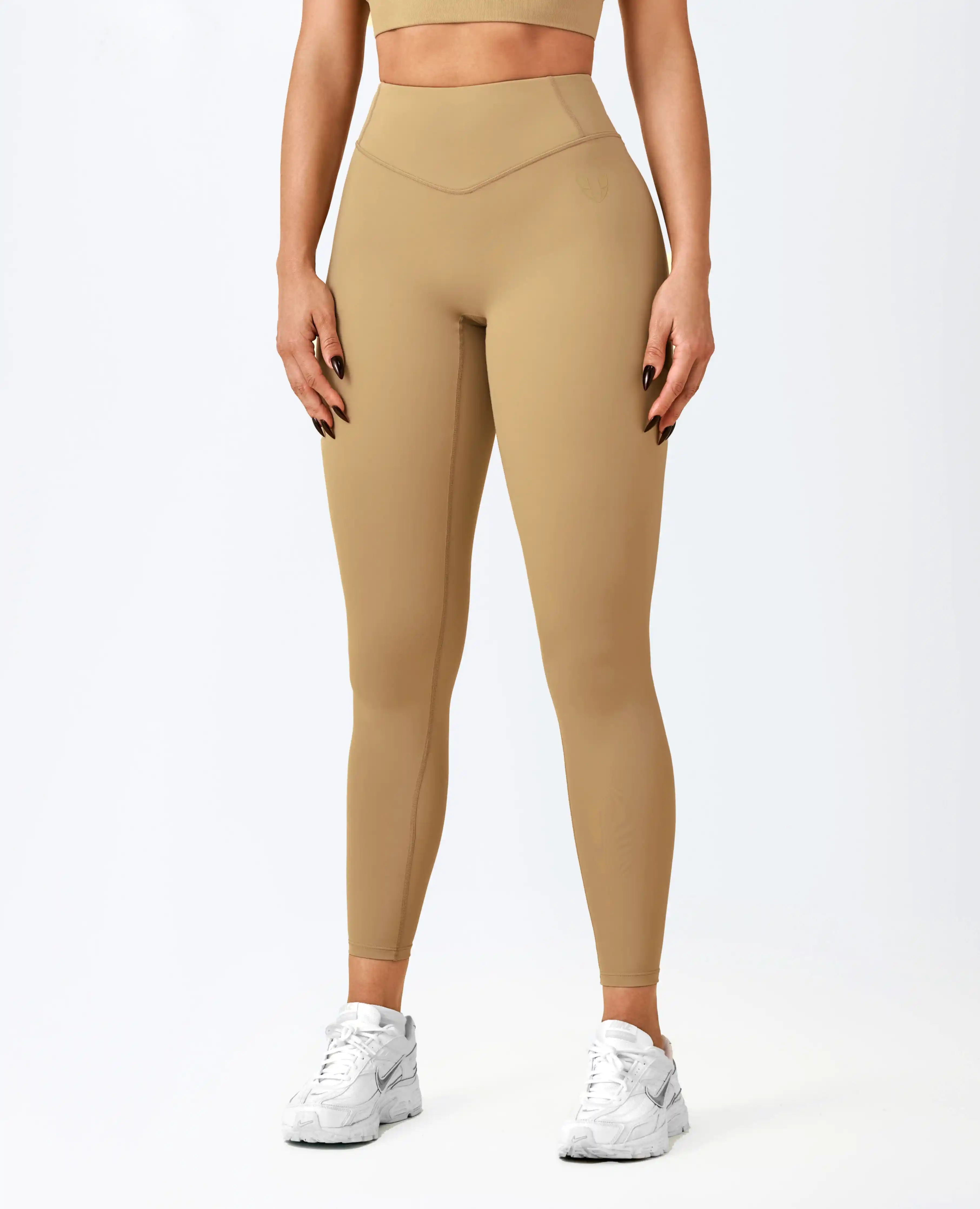 Active High Waist Leggings - Earth Brown